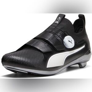 Puma Unisex Black and White Cycling / Spin Shoes